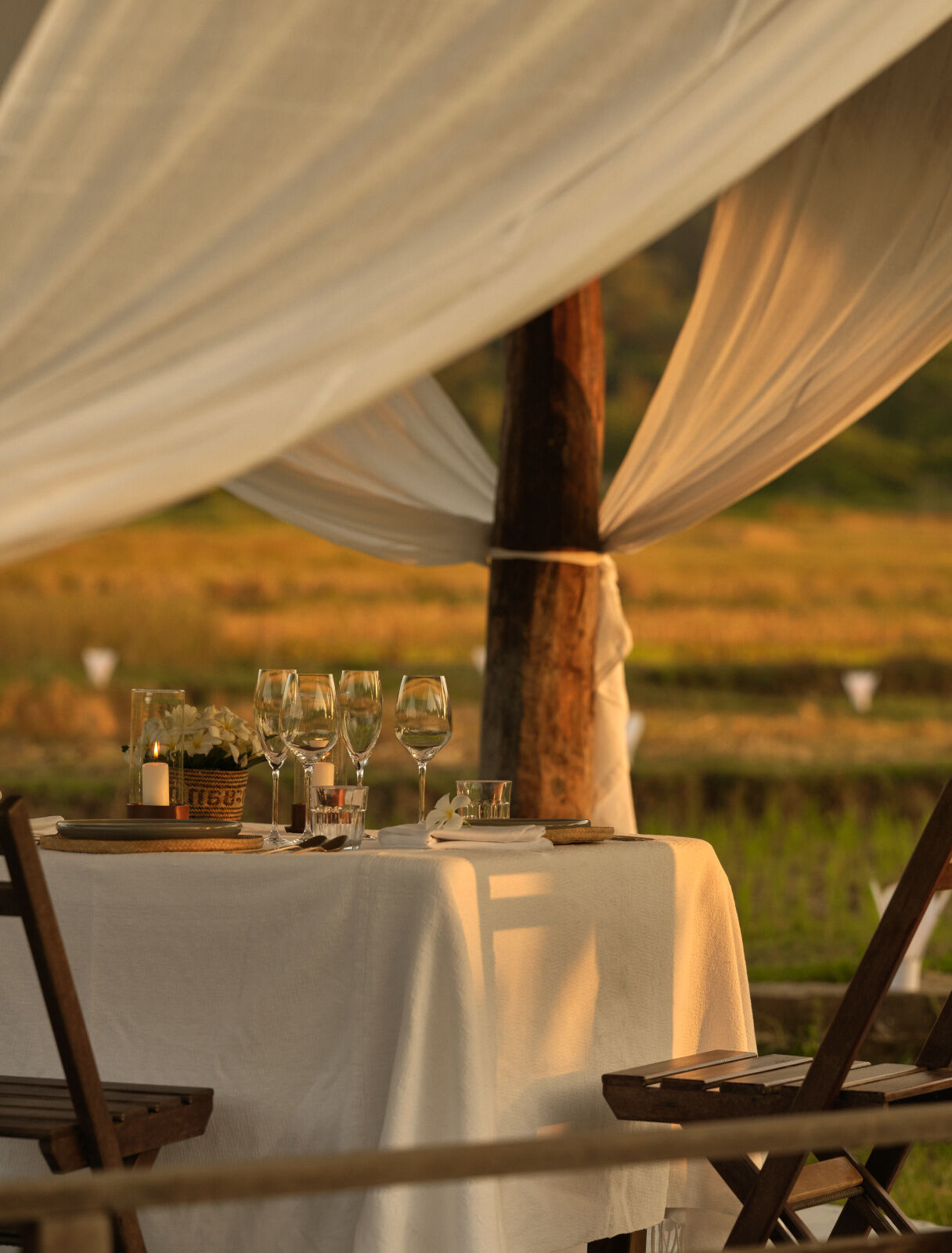 Amanpuri Private Dinner set up